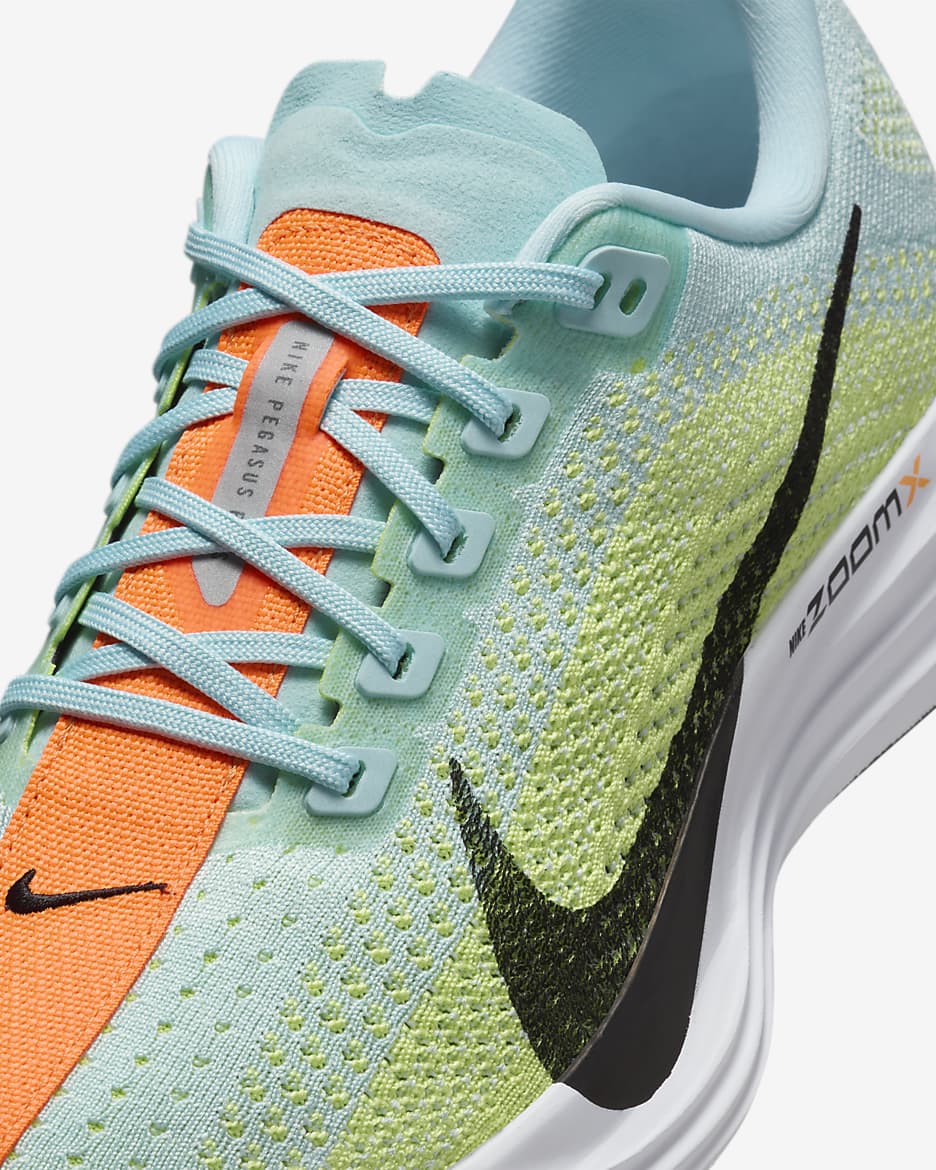 Nike Pegasus Plus Women's Road Running Shoes - Glacier Blue/Light Lemon Twist/Life Lime/Black