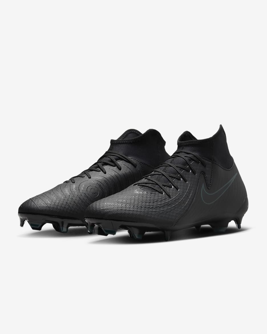 Nike Phantom Luna 2 Academy high-top voetbalschoenen (meerdere ondergronden) - Zwart/Deep Jungle/Zwart