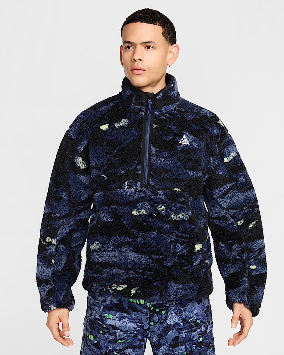 Chamarra Therma-FIT ADV a prueba de viento para hombre Nike ACG "Canwell Glacier" - Azul marino medianoche/Negro/Blanco cumbre