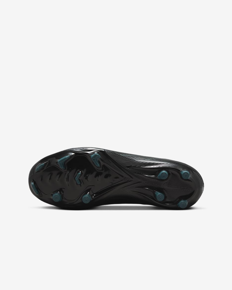 Chaussure de foot basse à crampons MG Nike Jr. Mercurial Vapor 16 Academy pour enfant/ado - Noir/Deep Jungle/Noir