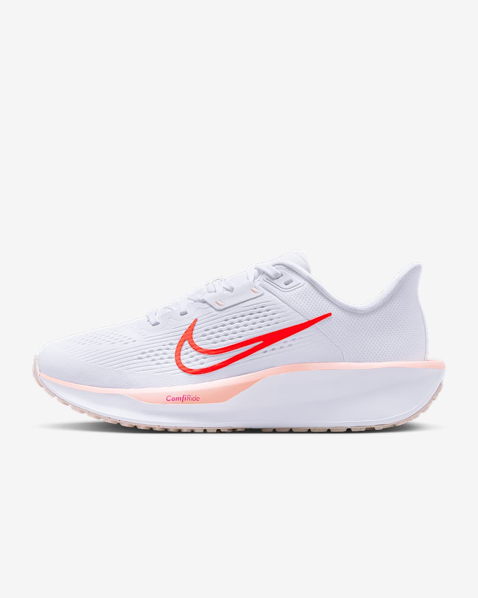 Nike Quest 6 Women's Road Running Shoes - White/Washed Coral/Summit White/Bright Crimson