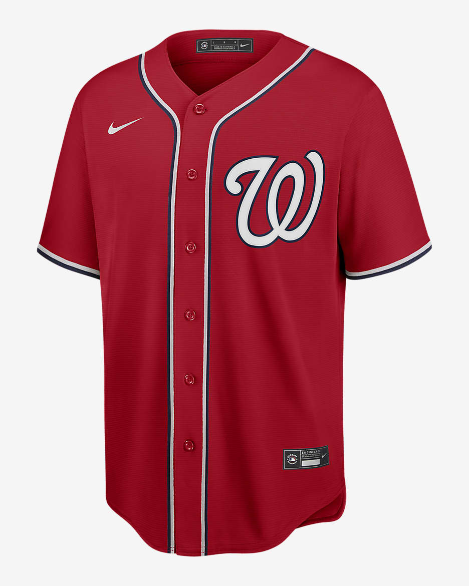 Washington Nationals Uniform Nationals Jersey Misspelled Nationals