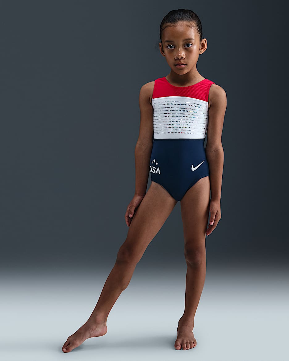 Nike Gymnastics All-American Grit Leotard - Red