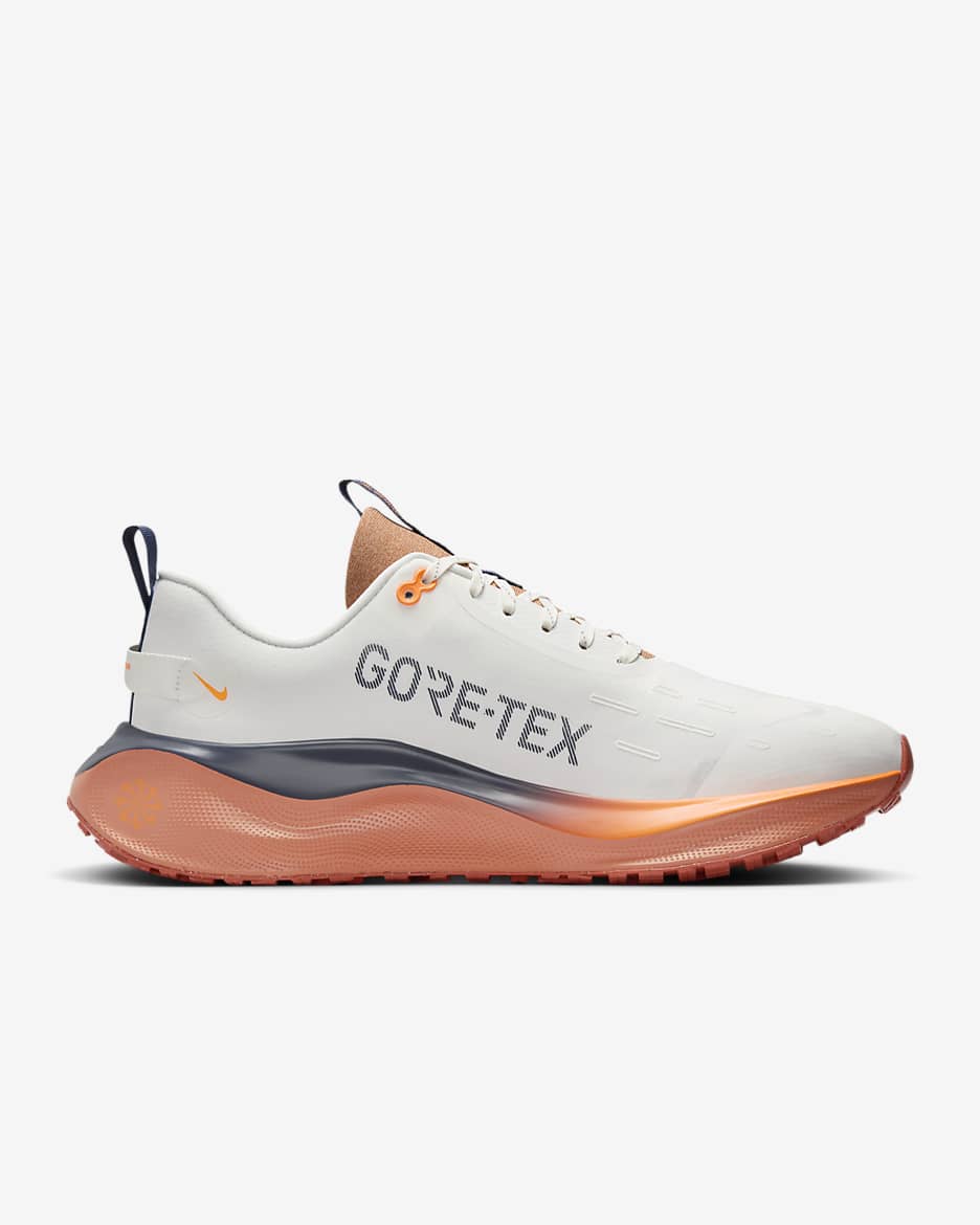 Nike InfinityRN 4 GORE-TEX waterdichte hardloopschoenen voor heren (straat) - Sail/Total Orange/Burnt Sunrise/Thunder Blue