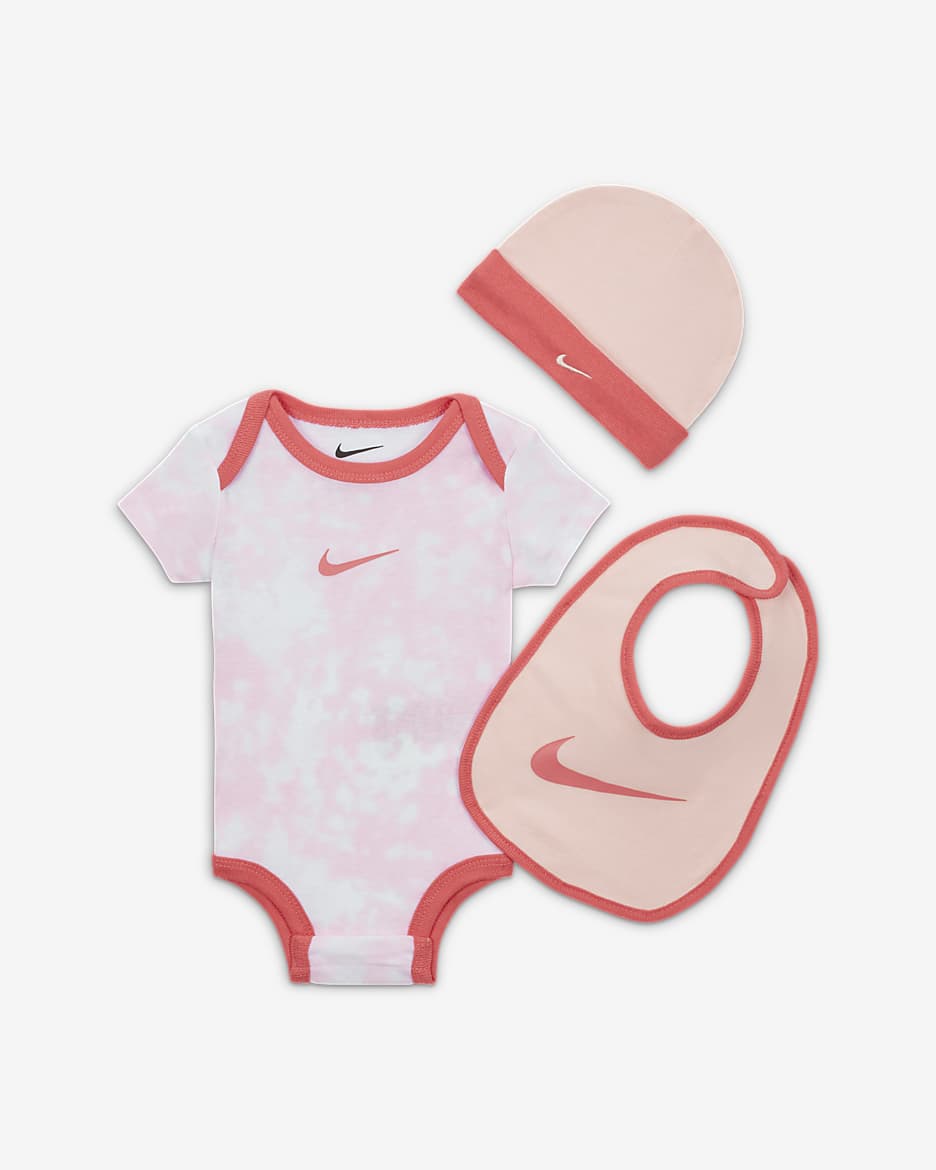 Nike Cloud Dye 3-Piece Box Set Baby 3-Piece Box Set - Pink Bloom