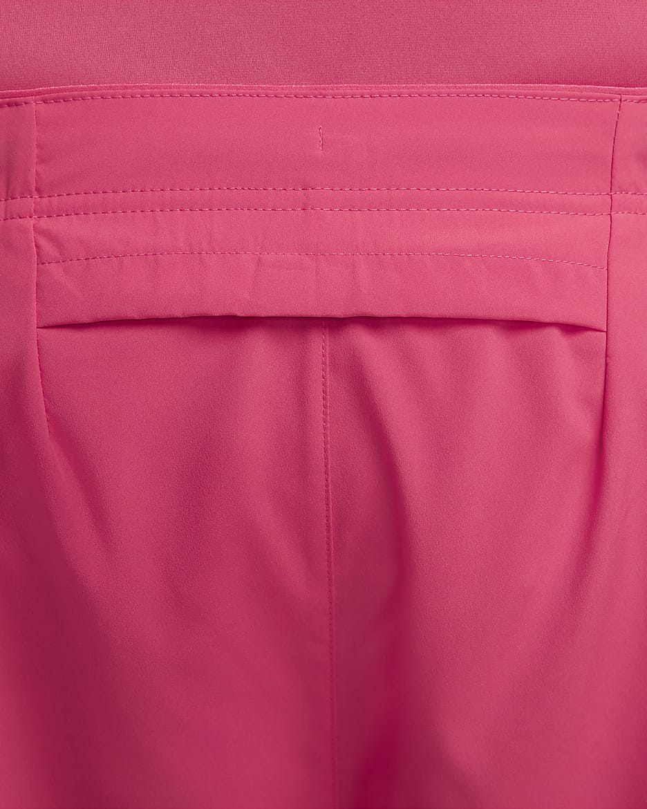 Shorts de correr Dri-FIT de 13 cm con forro de ropa interior para hombre Nike Challenger - Rosa margarita/Negro/Negro