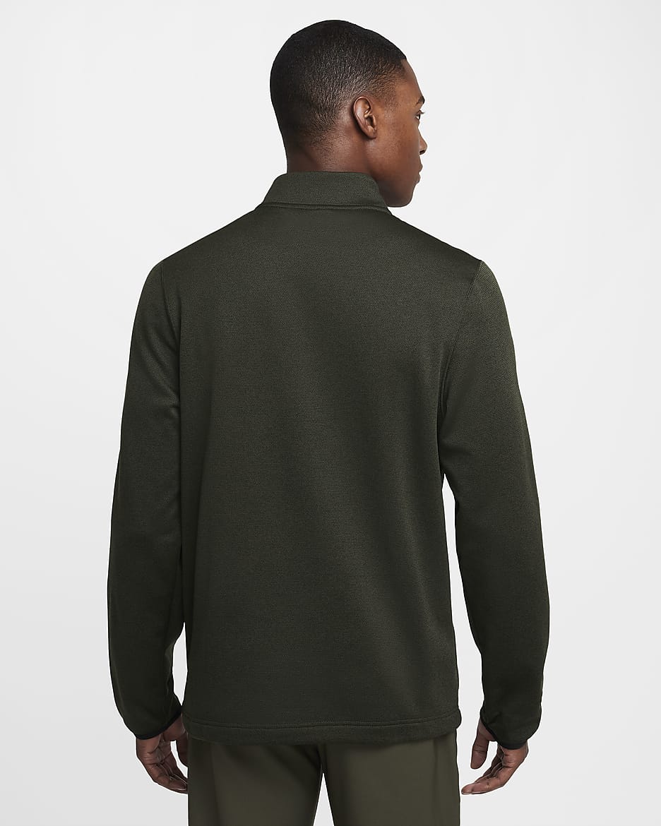 Nike Therma-FIT Victory Men's 1/4-Zip Golf Top - Cargo Khaki/Black