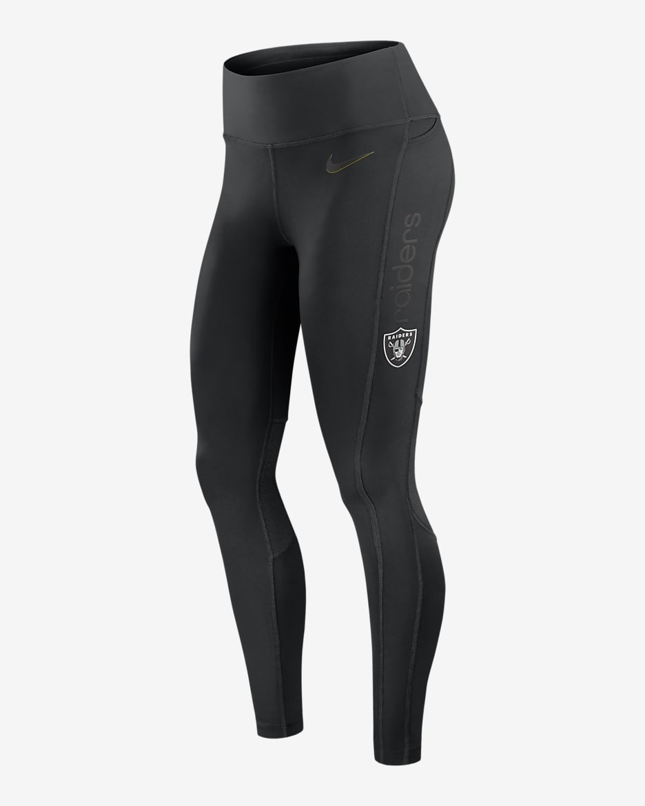 Las Vegas Raiders Women's Nike Dri-FIT NFL Leggings - Black