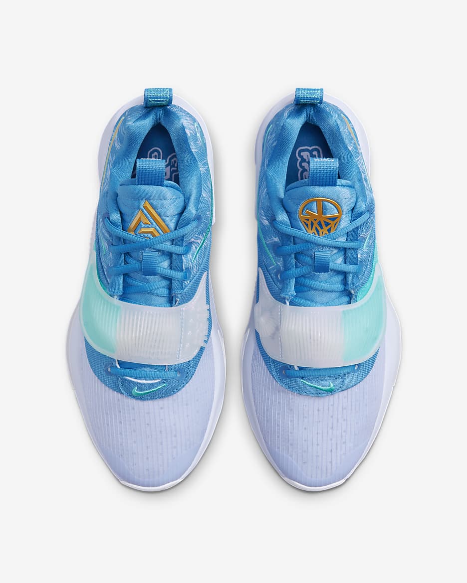 Freak 3 Basketball Shoes - Dutch Blue/Ghost/Dynamic Turquoise/Metallic Gold