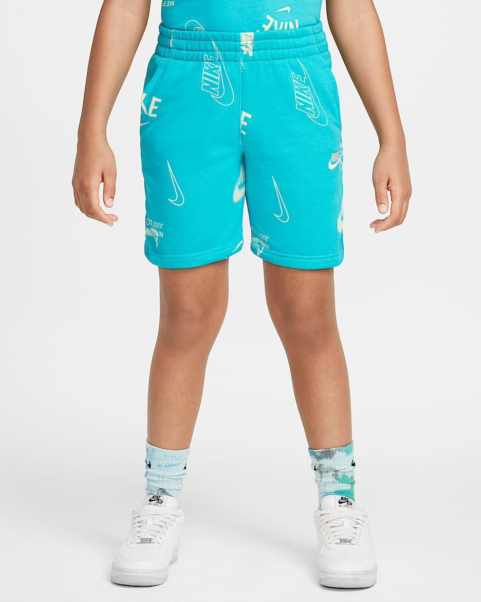Shorts de French Terry para niños talla grande Nike Sportswear Club - Cactus empolvado/Cactus empolvado/Blanco