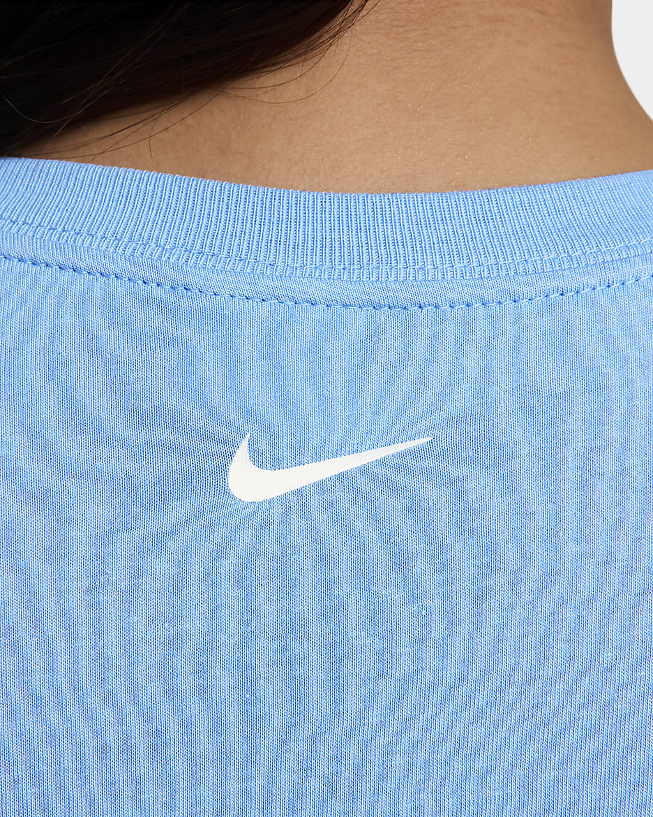 Nike Sportswear Women's Cropped T-Shirt - University Blue/Sail