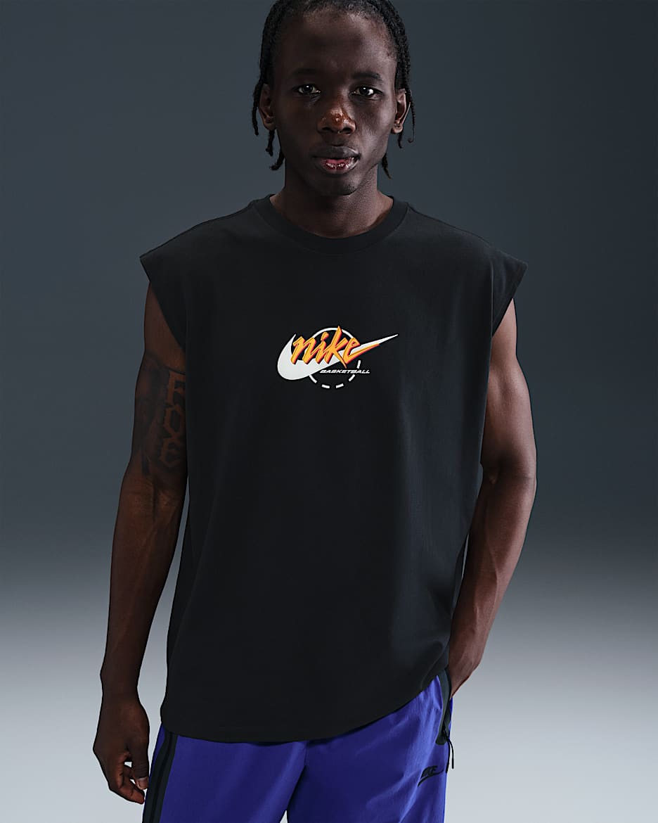 Nike Basketball-T-Shirt (Herren) - Schwarz