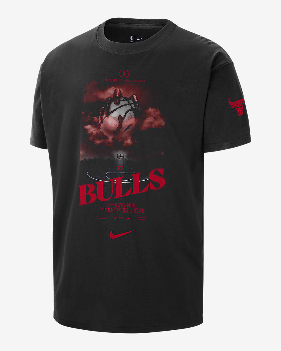 Chicago Bulls Courtside Men's Nike NBA T-Shirt - Black