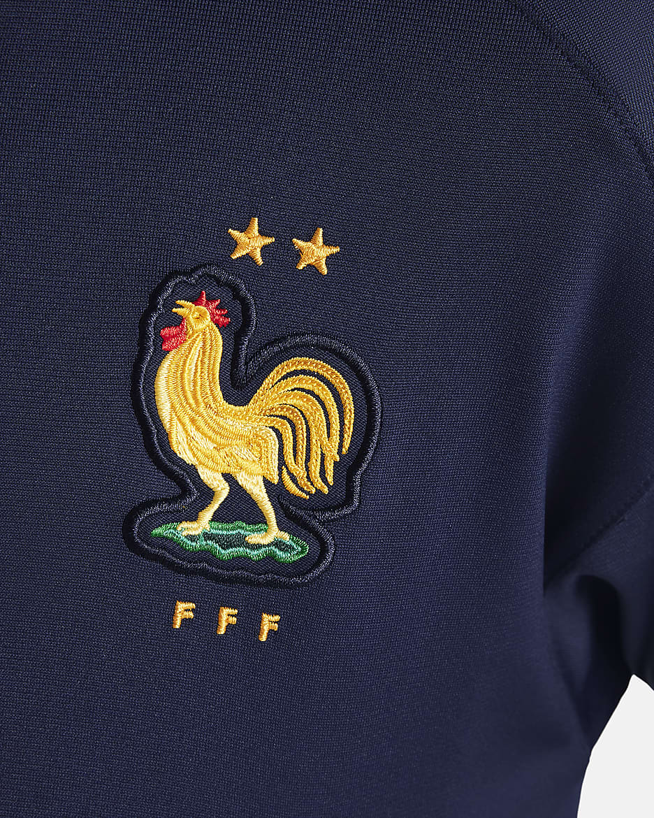 FFF Strike Nike Dri-FIT Örgü Genç Çocuk Futbol Eşofmanı - Blackened Blue/Cobalt Bliss/Cobalt Bliss