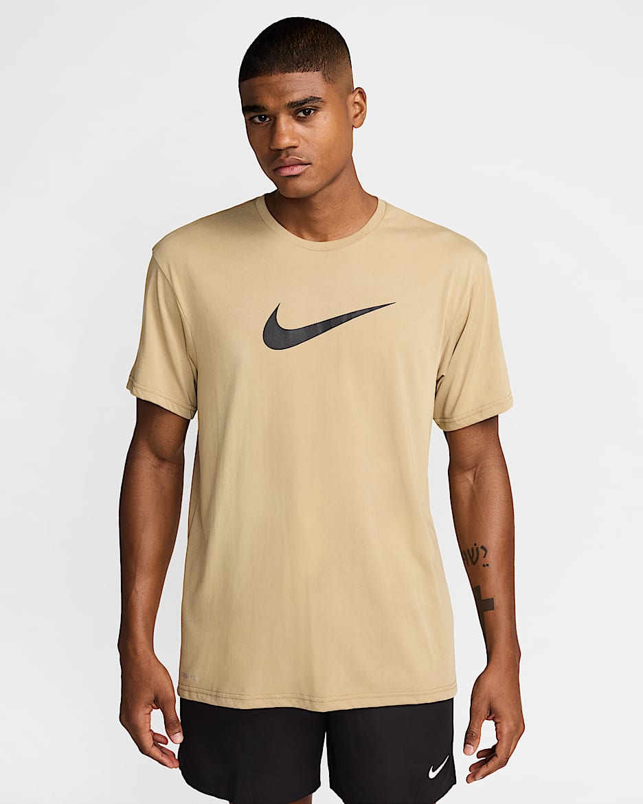 Nike Swim Hydroguard Men's Short-Sleeve Top - Parachute Beige