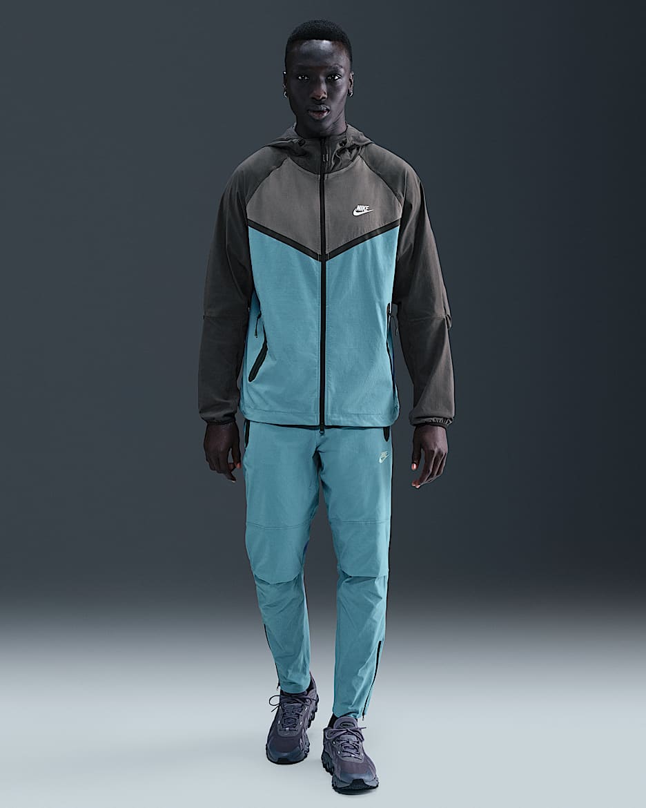 Nike Tech Men's Woven Open-Hem Trousers - Smoky Blue