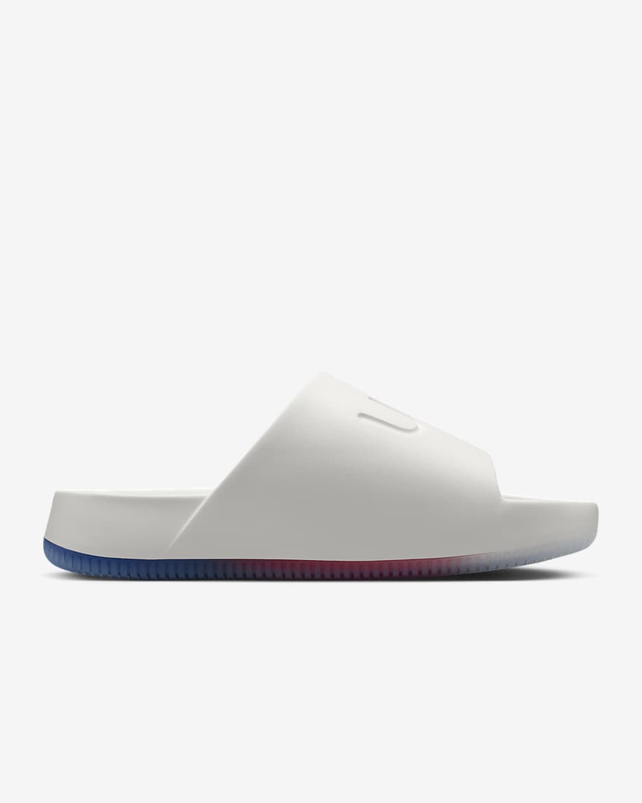 Nike Calm Men's Slides - Sail/Old Royal/Sport Red