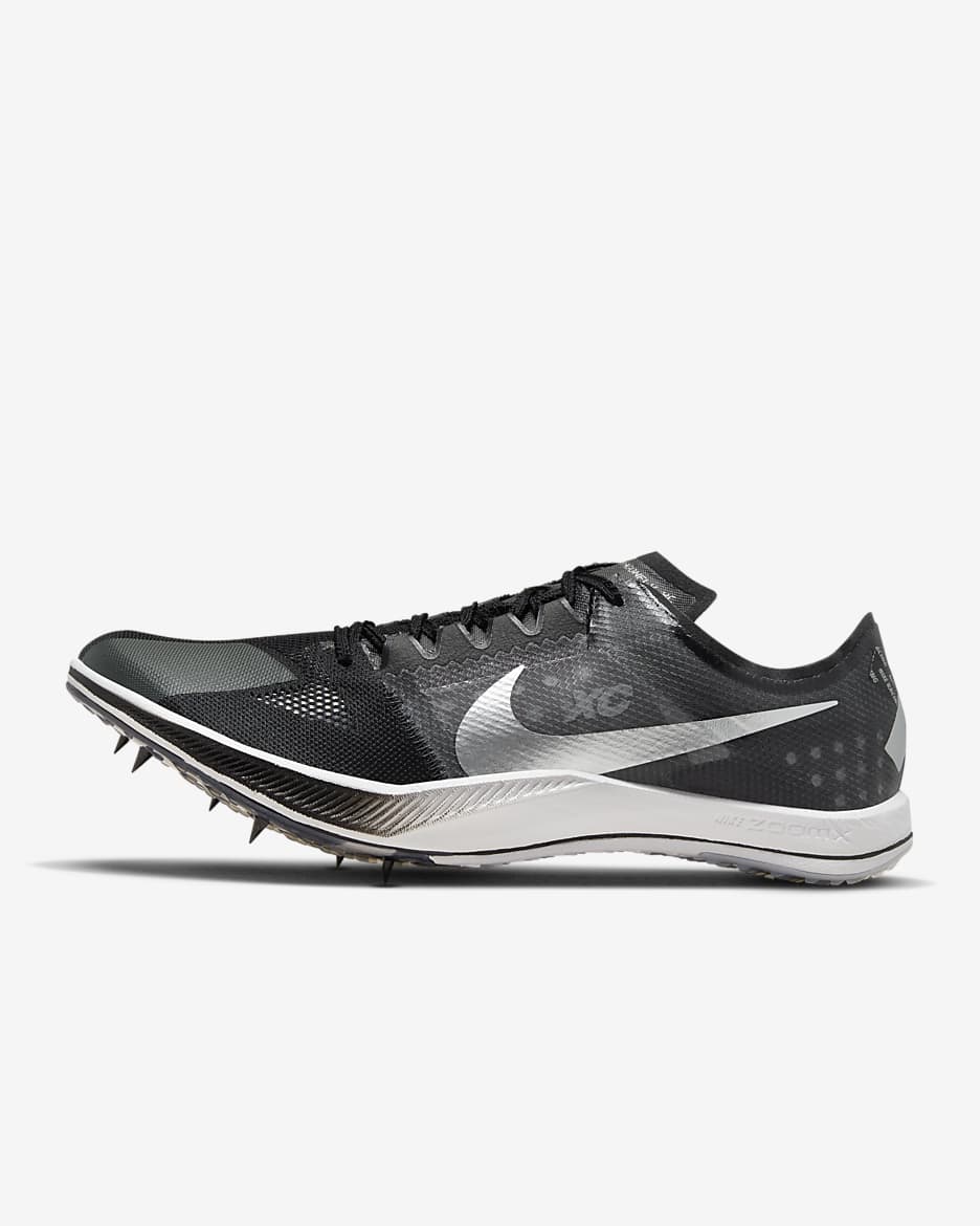 Nike ZoomX Dragonfly XC Zapatillas con clavos para campo a través - Negro/Dark Smoke Grey/Blanco/Plata metalizado