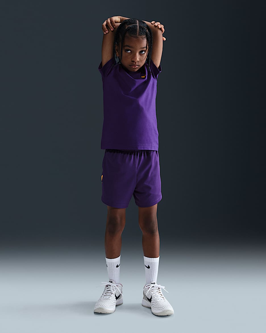 ナイキ Dri-FIT コービー ブライアント リトルキッズショートパンツ - コートパープル