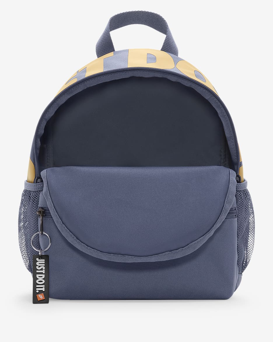 Nike Brasilia JDI Kids' Mini Backpack (11L) - Diffused Blue/Cobalt Bliss/Pale Vanilla