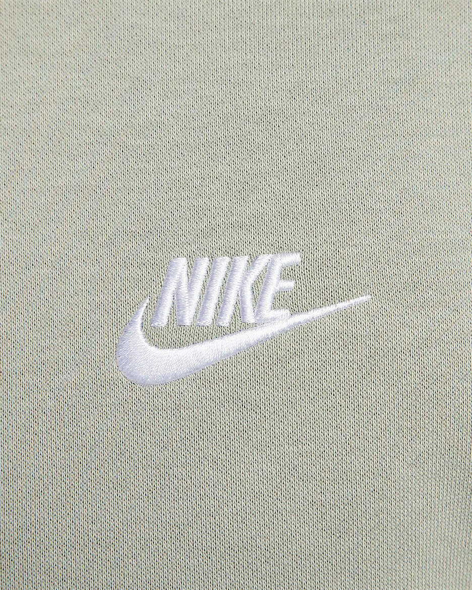 Pánská mikina Nike Sportswear Club Fleece s kulatým výstřihem - Jade Horizon/Bílá