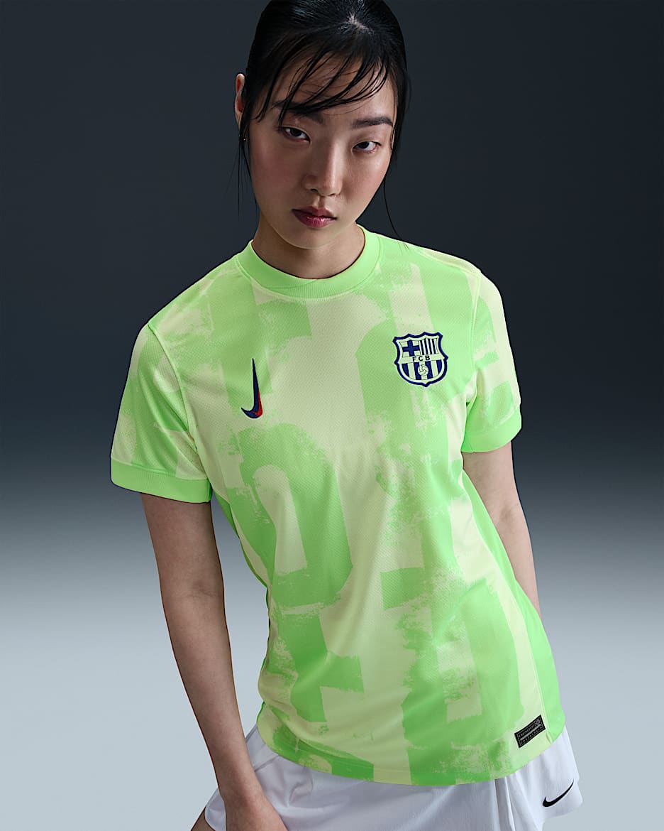 Maillot de foot replica Nike Dri-FIT FC Barcelona 2024/25 Stadium 3e tenue pour femme - Barely Volt/Lime Blast/Old Royal