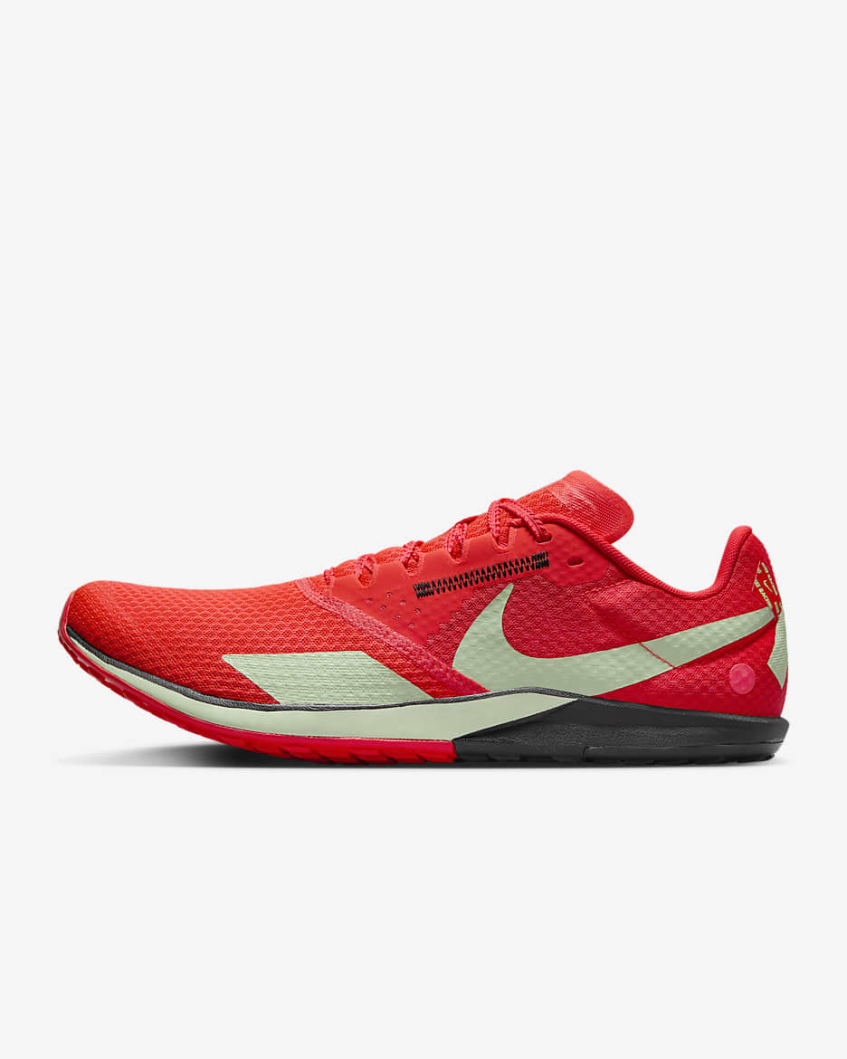 Chaussure de course sur route et de cross-country Nike Rival Waffle 6 - Bright Crimson/Noir/Vapor Green
