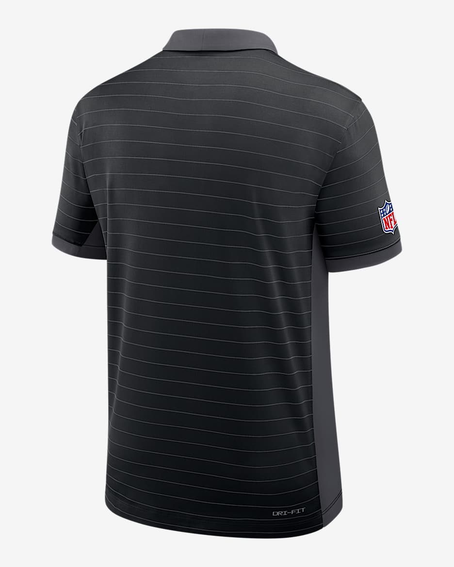 Cincinnati Bengals Sideline Victory Stripe Men's Nike Dri-FIT NFL Polo - Black