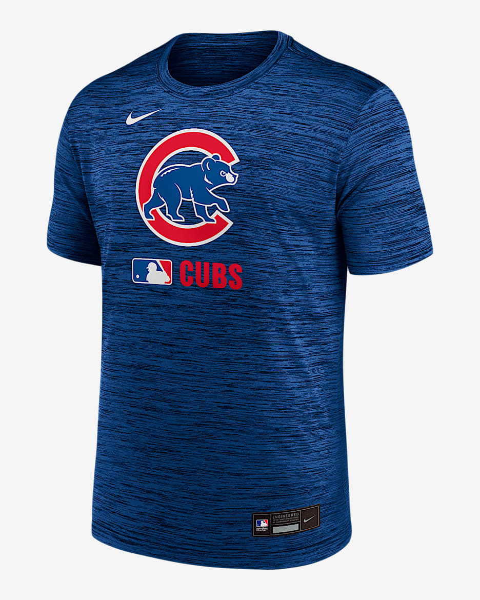 Playera Nike Dri-FIT de la MLB para hombre Chicago Cubs Authentic Collection Velocity - Royal