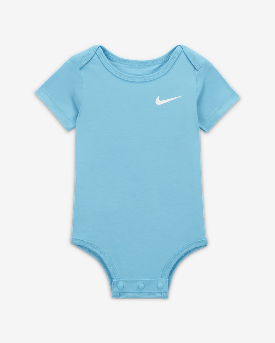 Nike Baby (3–6M) Swoosh Bodysuit (3-Pack) - Multi-Colour