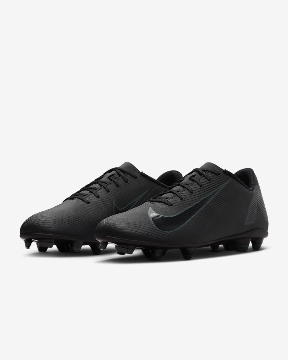 Tacos de fútbol MG de corte low Nike Mercurial Vapor 16 Club - Negro/Jungla intenso/Negro