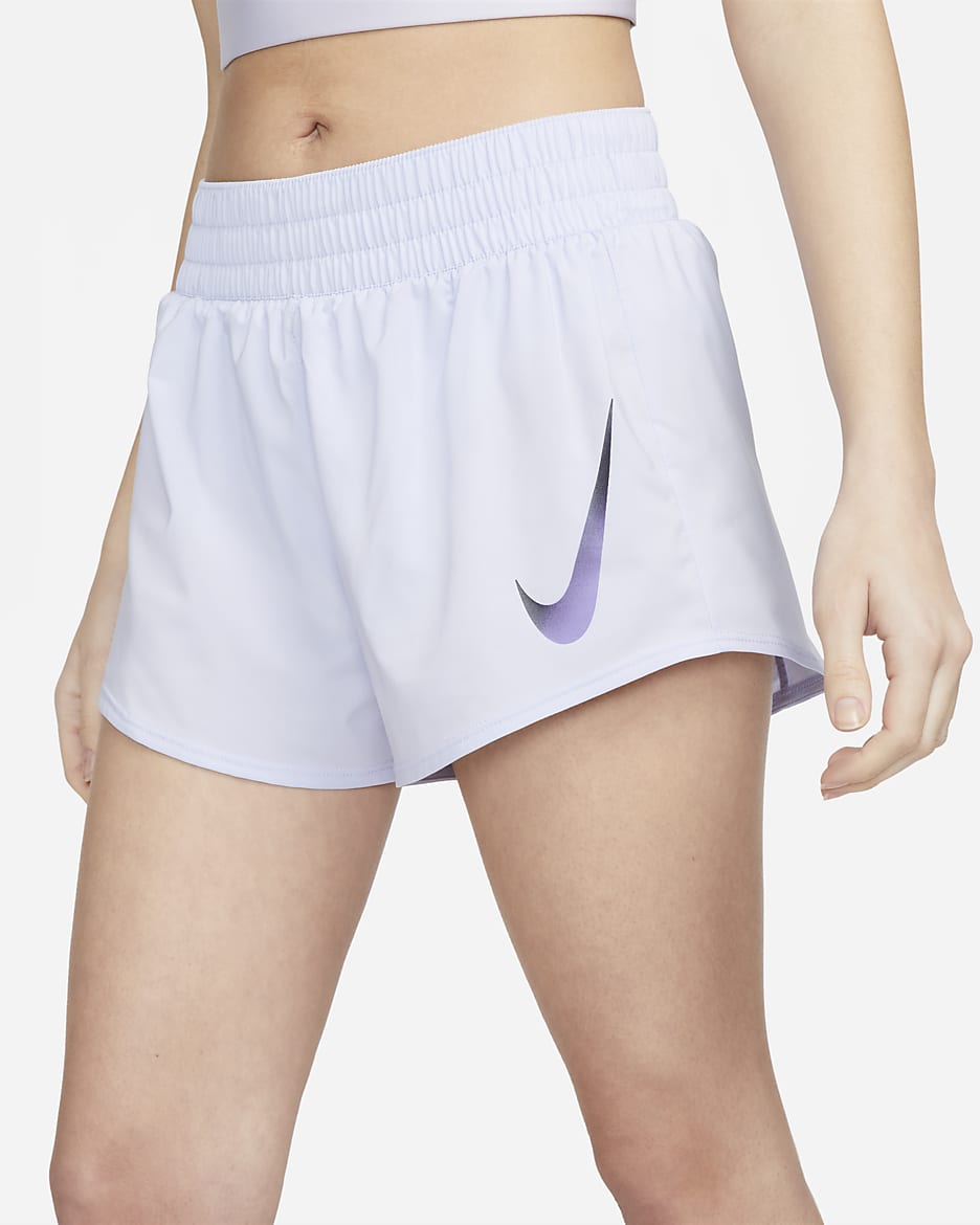 Nike Swoosh Women's Brief-Lined Running Shorts - Oxygen Purple