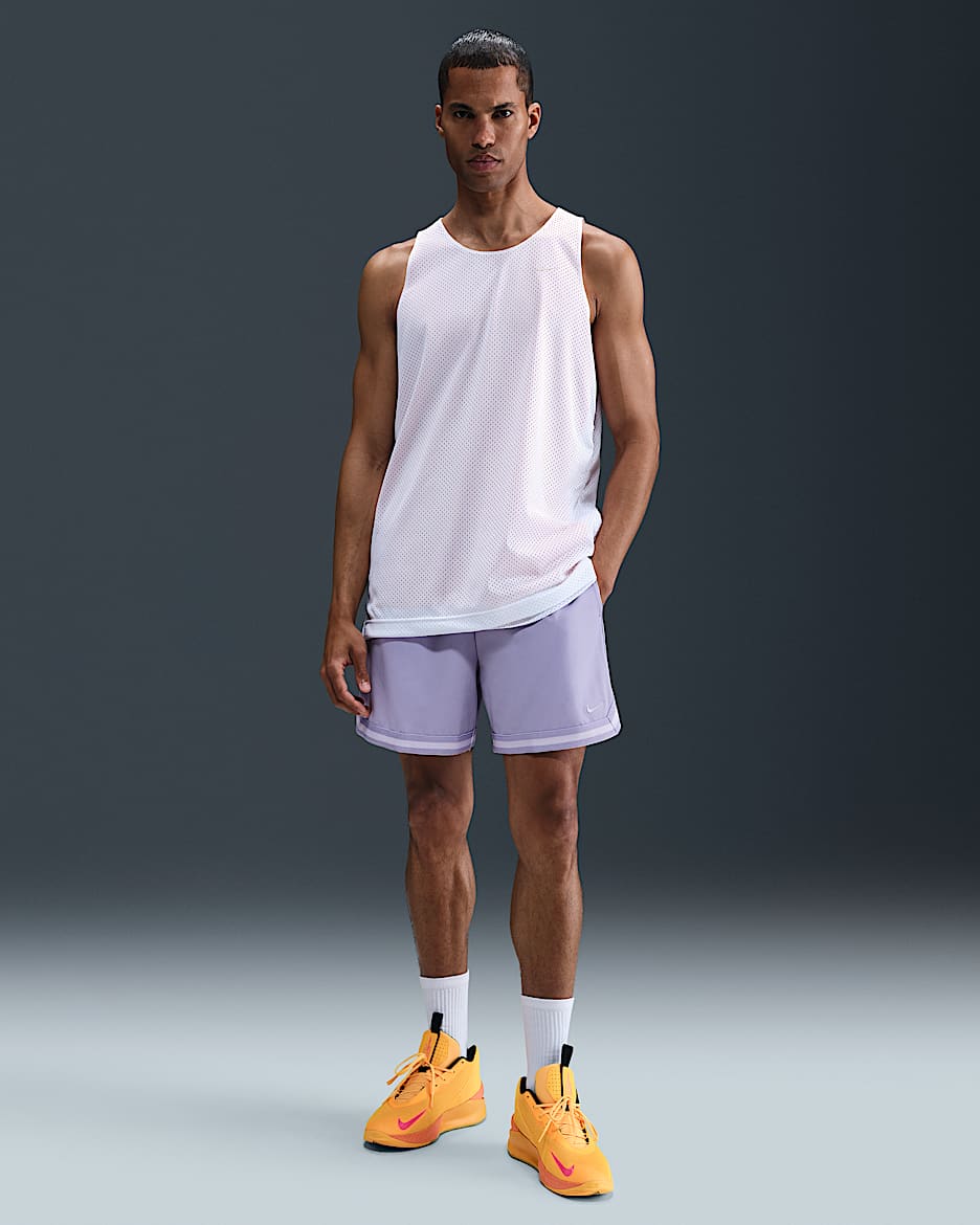 Nike DNA Men's Dri-FIT 6" UV Woven Basketball Shorts - Hydrangeas/Hydrangeas/Barely Grape