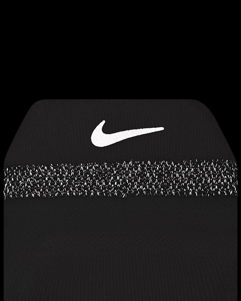 Nike Spark Cushioned No-Show Running Socks - White/Reflect Silver