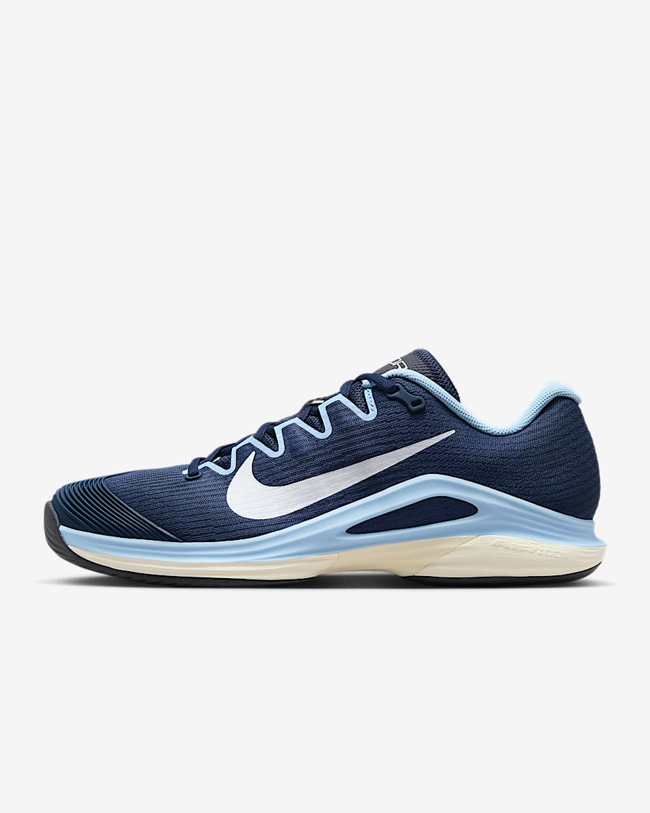 Nike Vapor 12 Men's Hard Court Tennis Shoes - Midnight Navy/Psychic Blue/Black/White