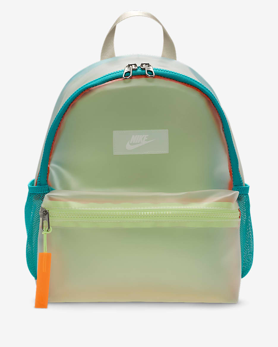 เป้สะพายหลังขนาดเล็ก Nike Brasilia JDI (11 ล.) - Clear/Light Bone/ขาว