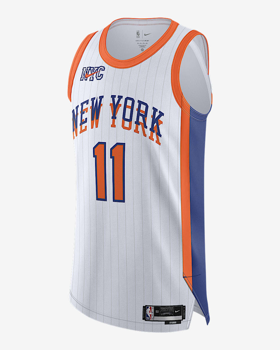Jalen Brunson New York Knicks 2024/25 City Edition Men's Nike Dri-FIT ADV NBA Authentic Jersey - White