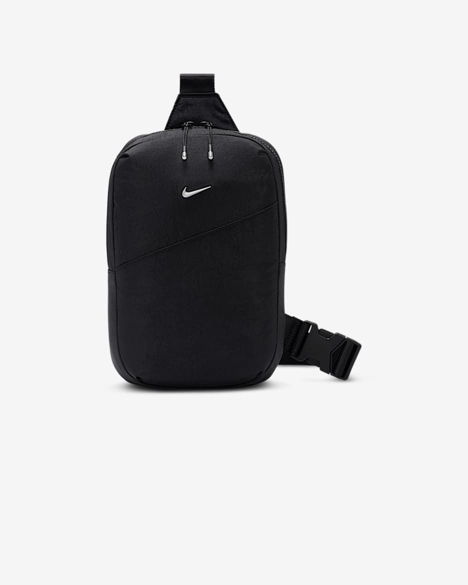 Nike Aura Crossbody Bag (5L) - Black/Black/Matte Silver