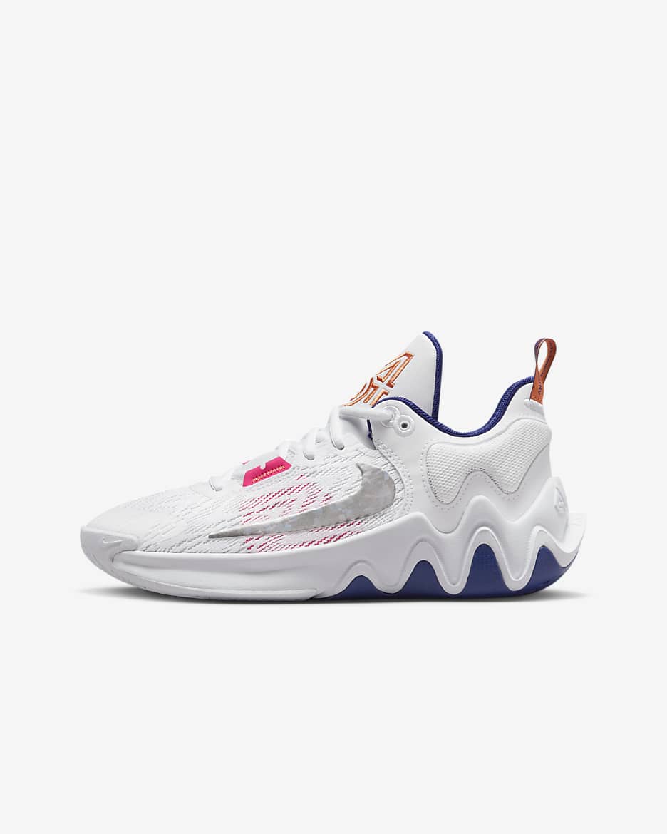 Giannis Immortality 2 大童籃球鞋 - 白色/Deep Royal Blue/Hyper Pink/多種顏色