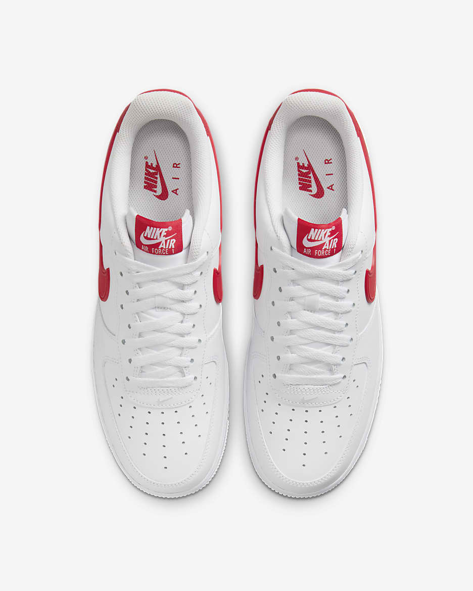 Nike Air Force 1 '07 férficipő - Fehér/Fekete/Fire Red