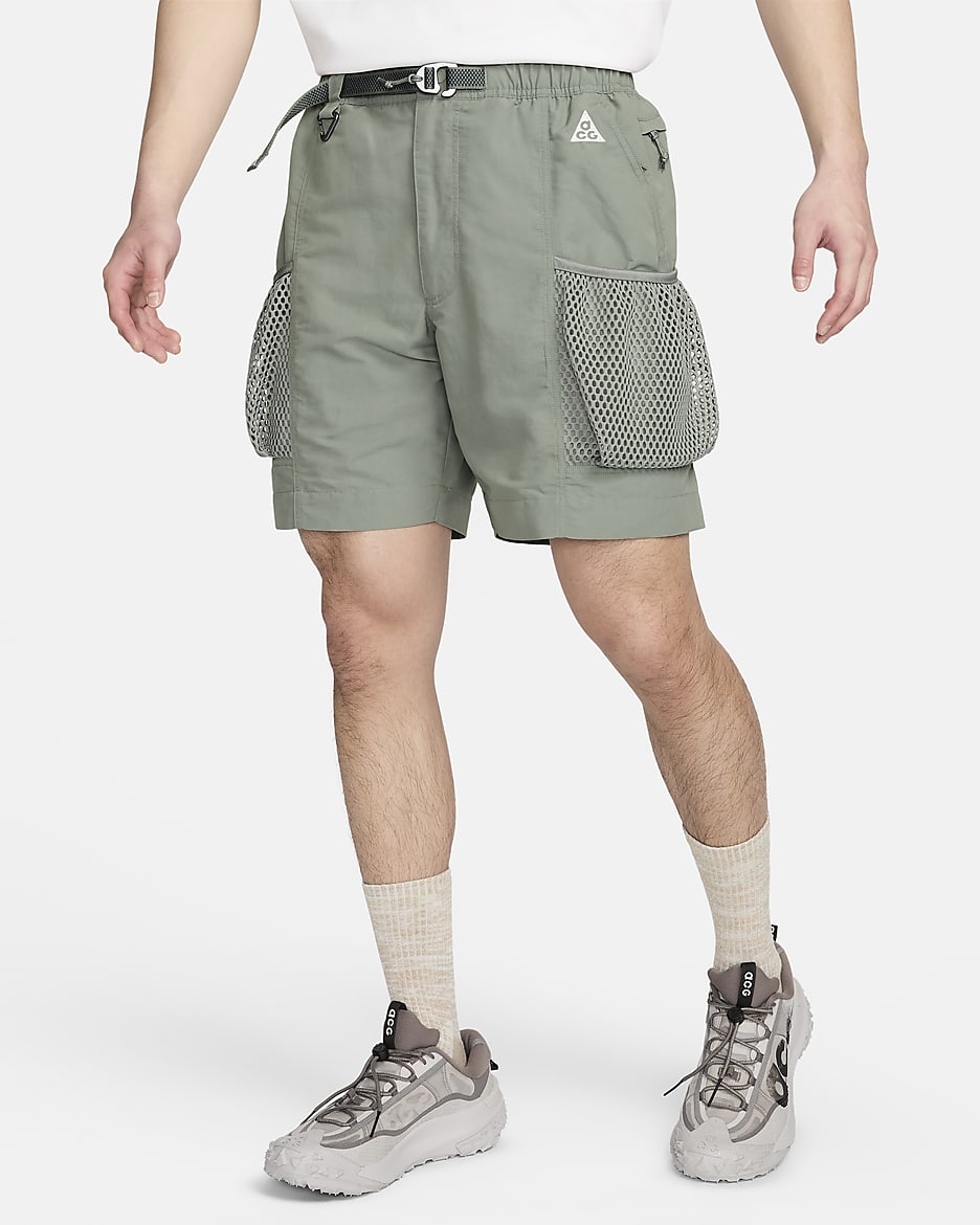 Nike ACG "Snowgrass" Men's Cargo Shorts - Dark Stucco/Summit White