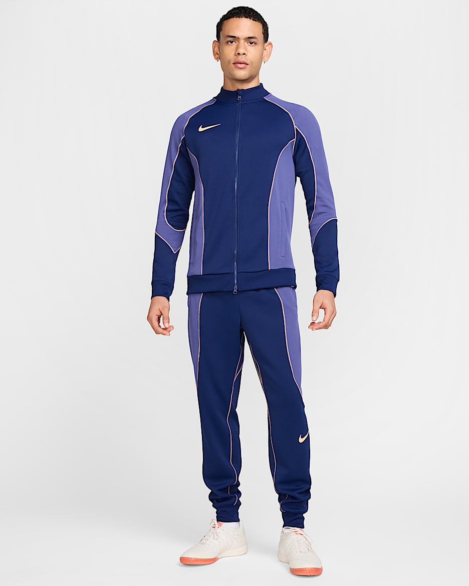 Tuta da calcio Nike Strike+ – Uomo - Blue Void/Dark Purple Dust/Orange Pulse/Orange Pulse