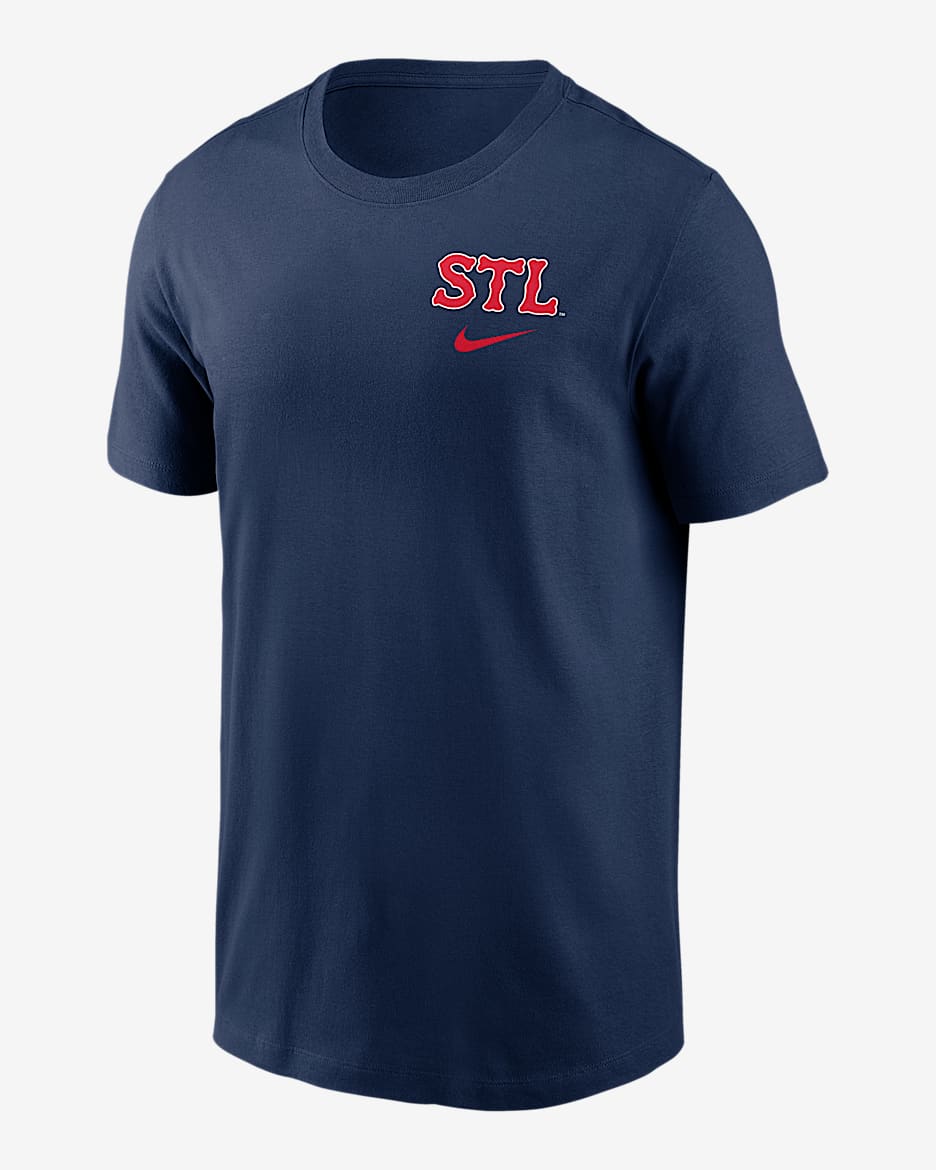 St. Louis Cardinals City Connect 2-Hit Men's Nike MLB T-Shirt - Navy