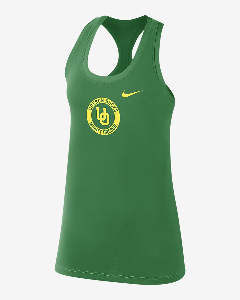 Oregon Women's Nike College Tank - Apple Green