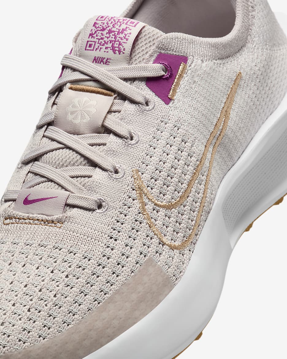 Nike Interact Run Women's Road Running Shoes - Platinum Violet/Platinum Tint/White/Metallic Red Bronze