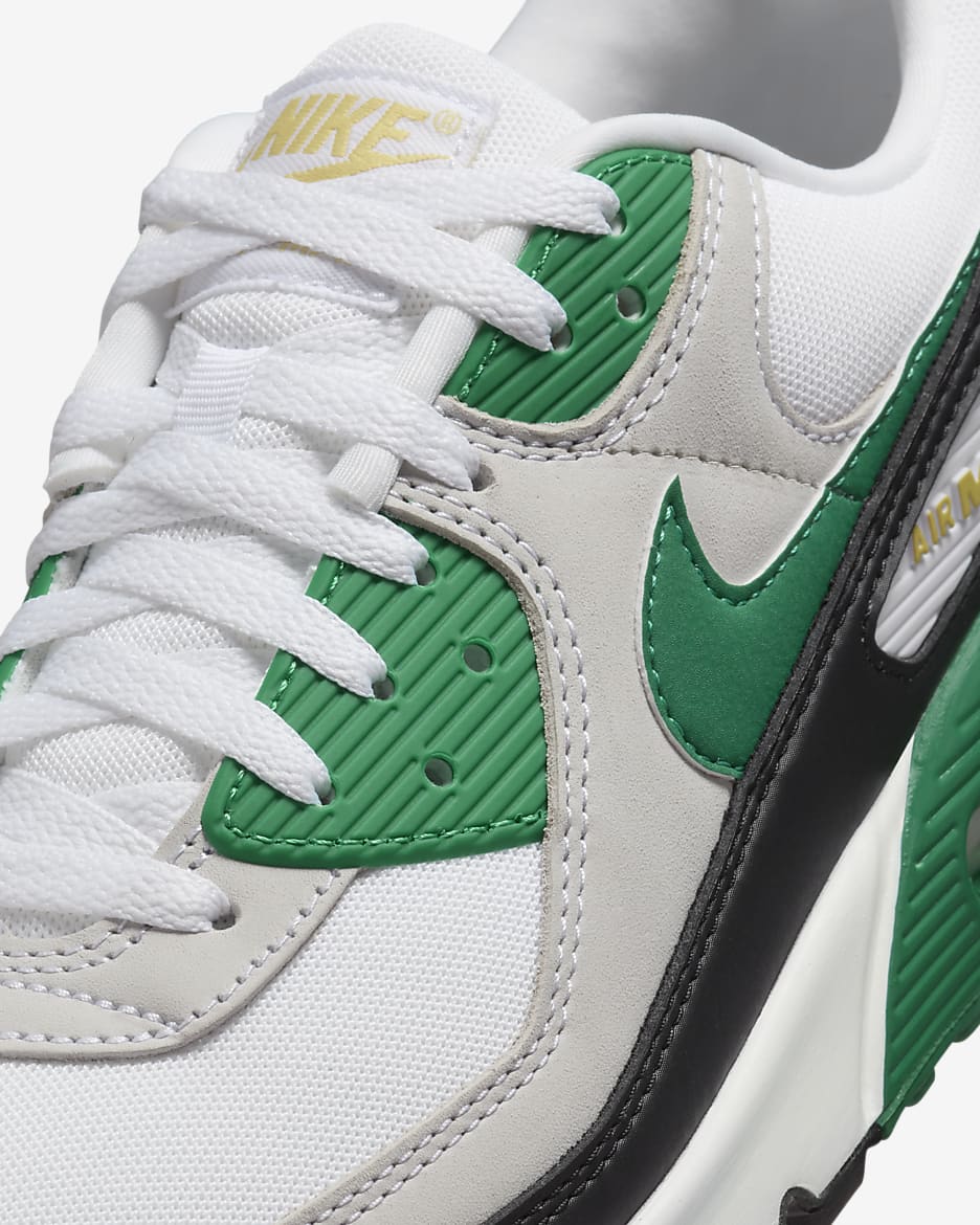 Nike Air Max 90 Men's Shoes - White/Black/Malachite/Malachite