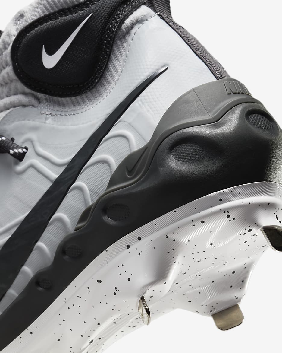 Nike Alpha Huarache NXT Men's Baseball Cleats - Wolf Grey/White/Pure Platinum/Dark Smoke Grey