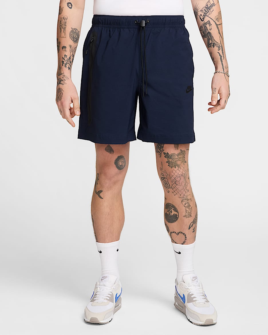Shorts de tejido Woven para hombre Nike Tech - Obsidiana/Negro