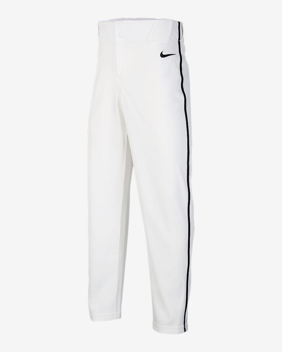 Pants de béisbol entubados para niños talla grande Nike Vapor Select 2 - Blanco/Negro/Negro