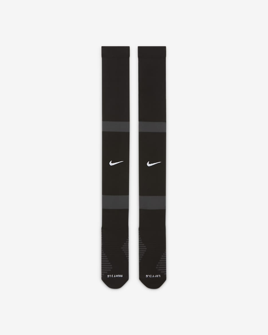 Nike MatchFit Football Knee-High Socks - Black/Black/White